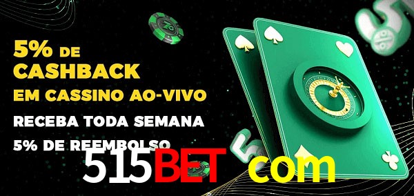Promoções do cassino ao Vivo 515bet com